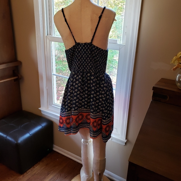 Xhilaration Smocked Fit & Flare Dress - Picture 2 of 8